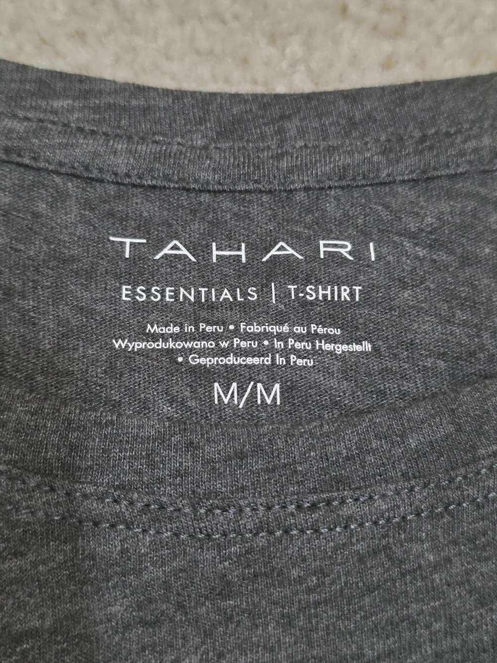 Tahari Dark Gray "Strong" Graphic Tee - Women Size Medium - Picture 2 of 7